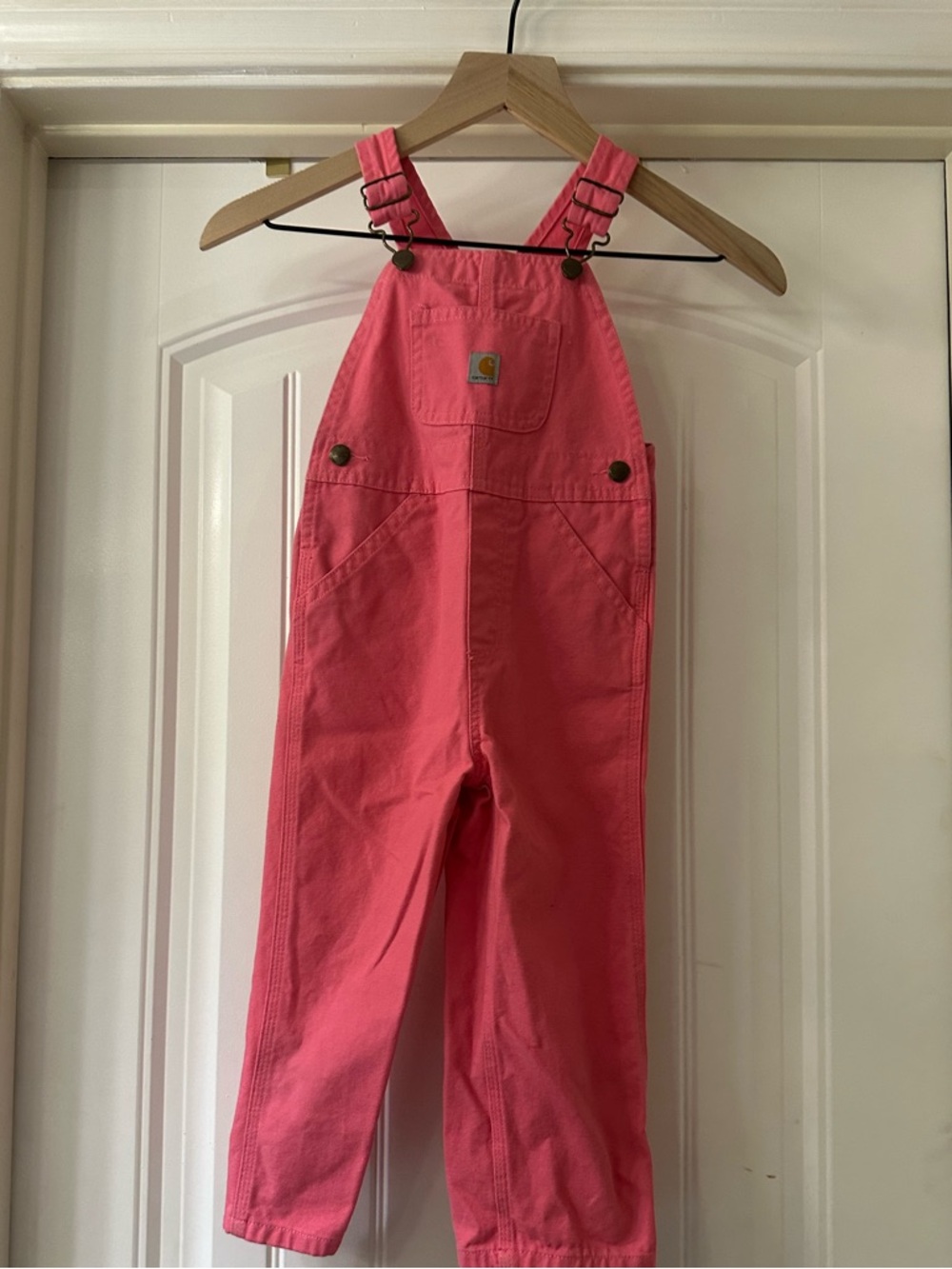 Toddler Girls Overalls - Pink (Carharrt) - EUC 3 toddler